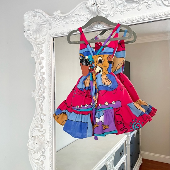 New York Couture One of a Kind Kids Girls HAKUNA MATATA Ruffle Dress - Picture 5 of 8